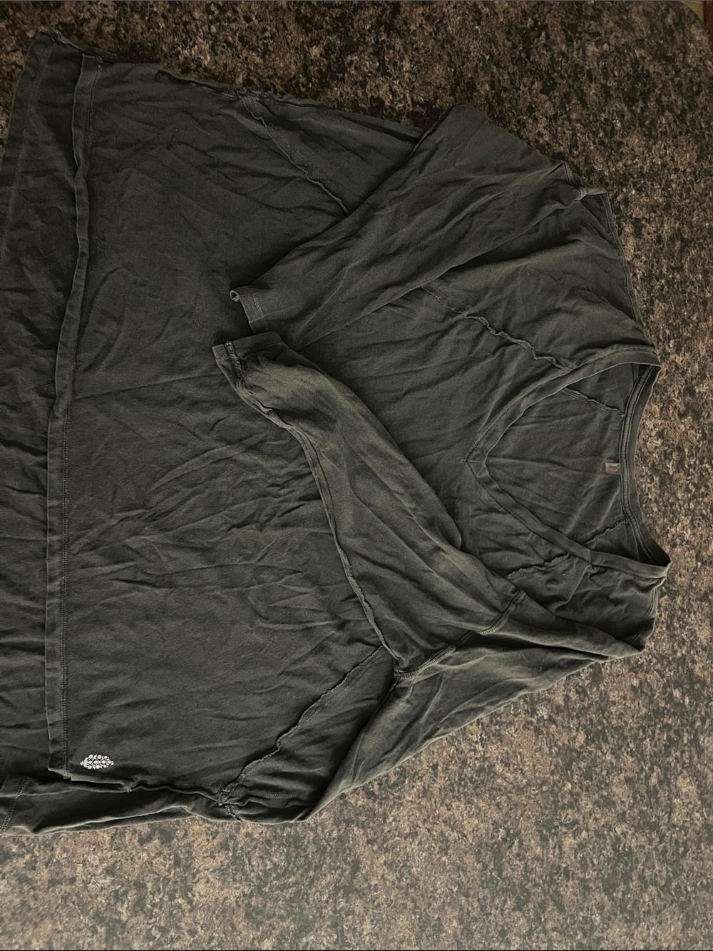FP Movement by Free People Washed Black Long Sleeve Tee